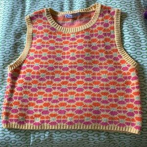 Cute colourful Zara vest top